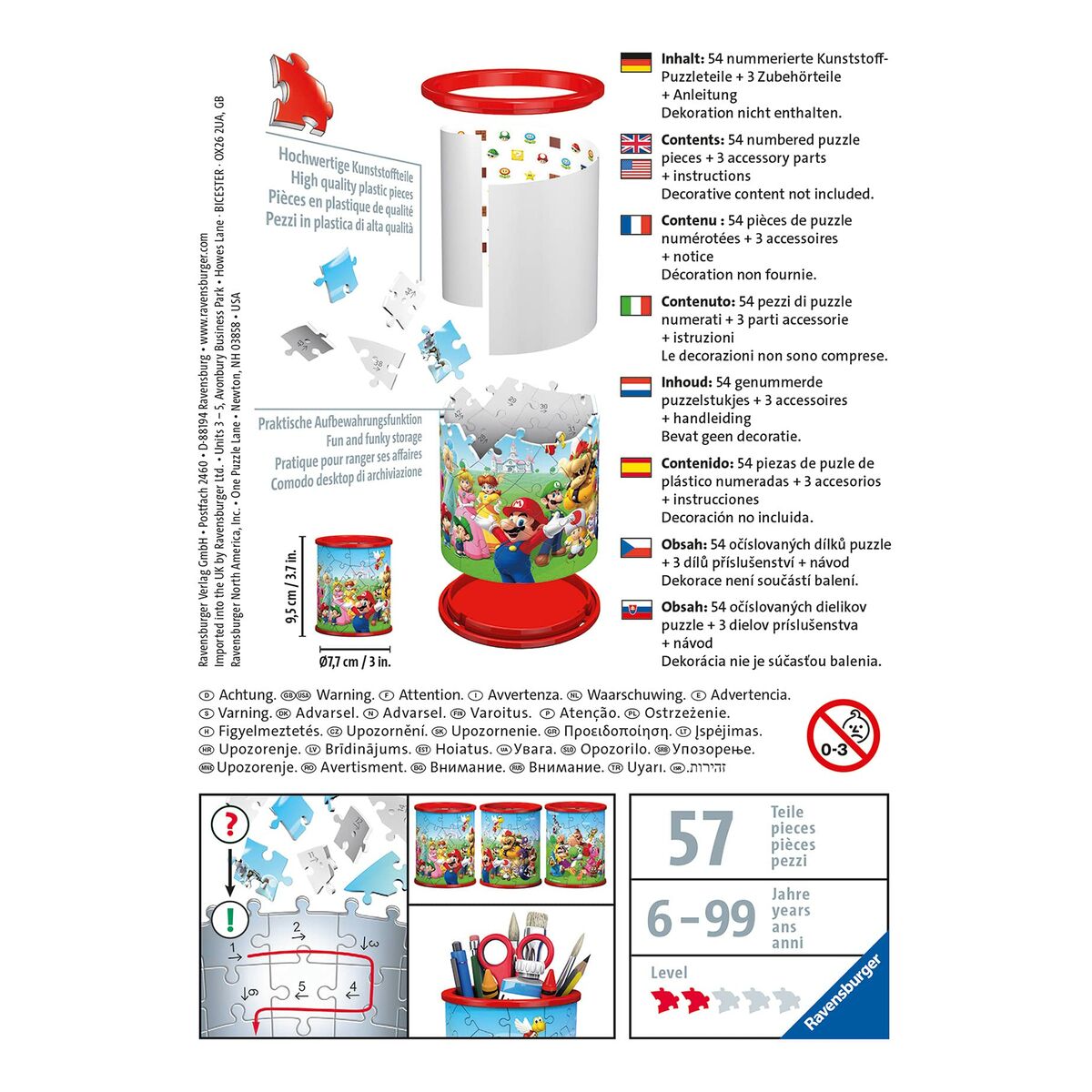 Puzzle Ravensburger Iceland: Kirkjuffellsfoss  3D (54 Piezas)
